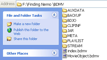 BDMV folder