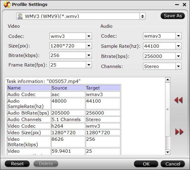 Adjust output smaller file size