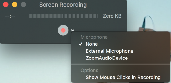 how to record screen on macos high sierra